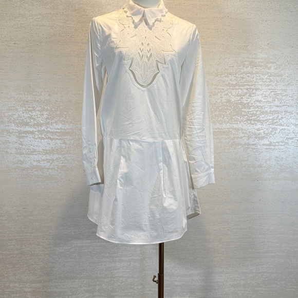 Endless Rose White Collared Dress - Picture 1 of 4